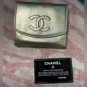 Chanel Metallic Gold Wallet